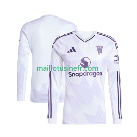 Maillot de Foot Manchester United Extérieur 2025-26 Manches Longues